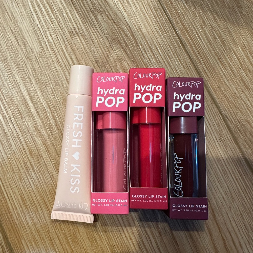 ColourPop Hydra Pop and Fresh Kiss Lip Collection - Pink, Red, Brown